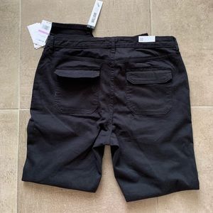 NWT William Rast Jane Skinny Cargo Black Pants